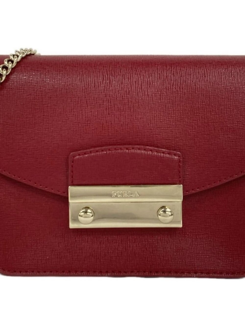 FURLA Julia - Red Leather Shoulder Bag